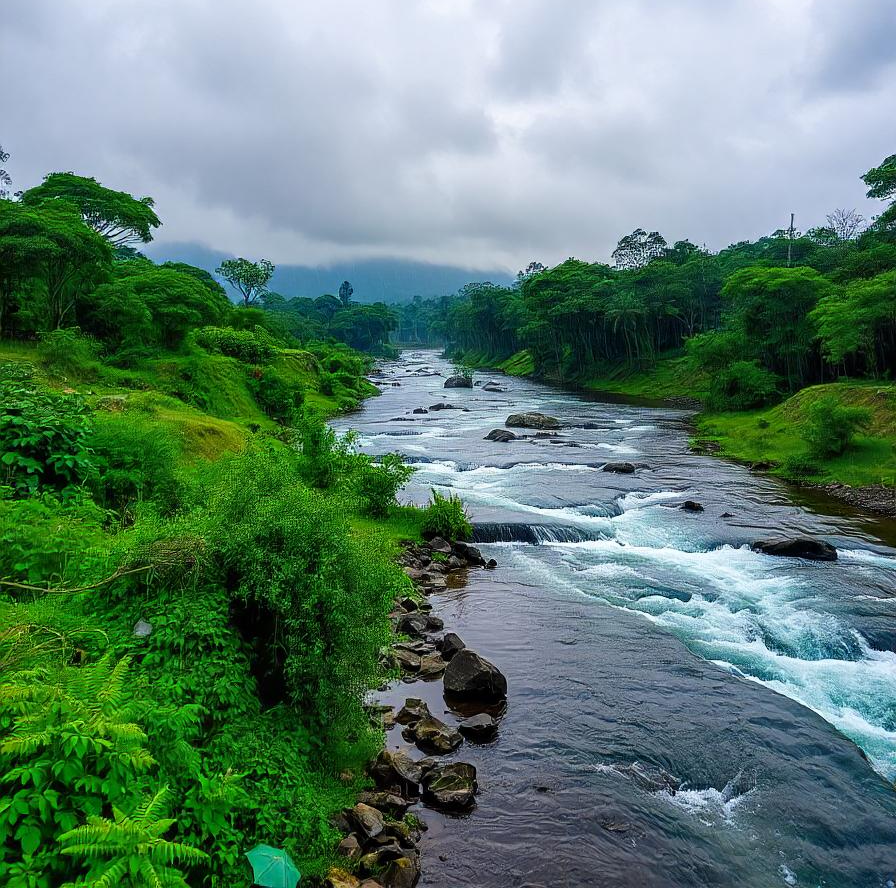 Landscape of Jim Corbett vertical image